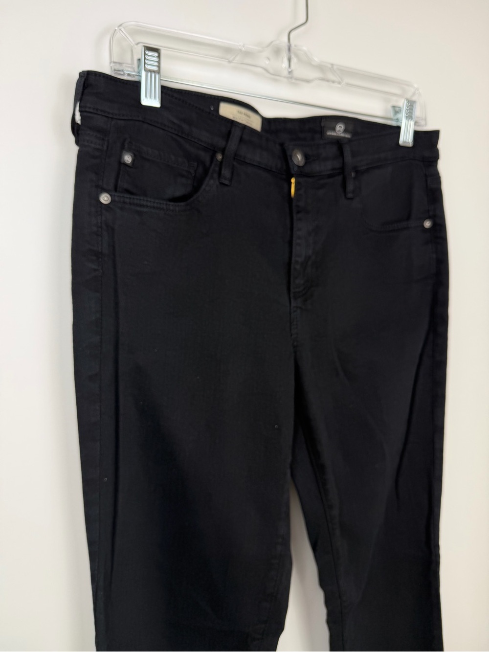 AG Adriano Goldschmied The Prima Mid-Rise Cigarette Jeans in Black Size 29R - Picture 4 of 14